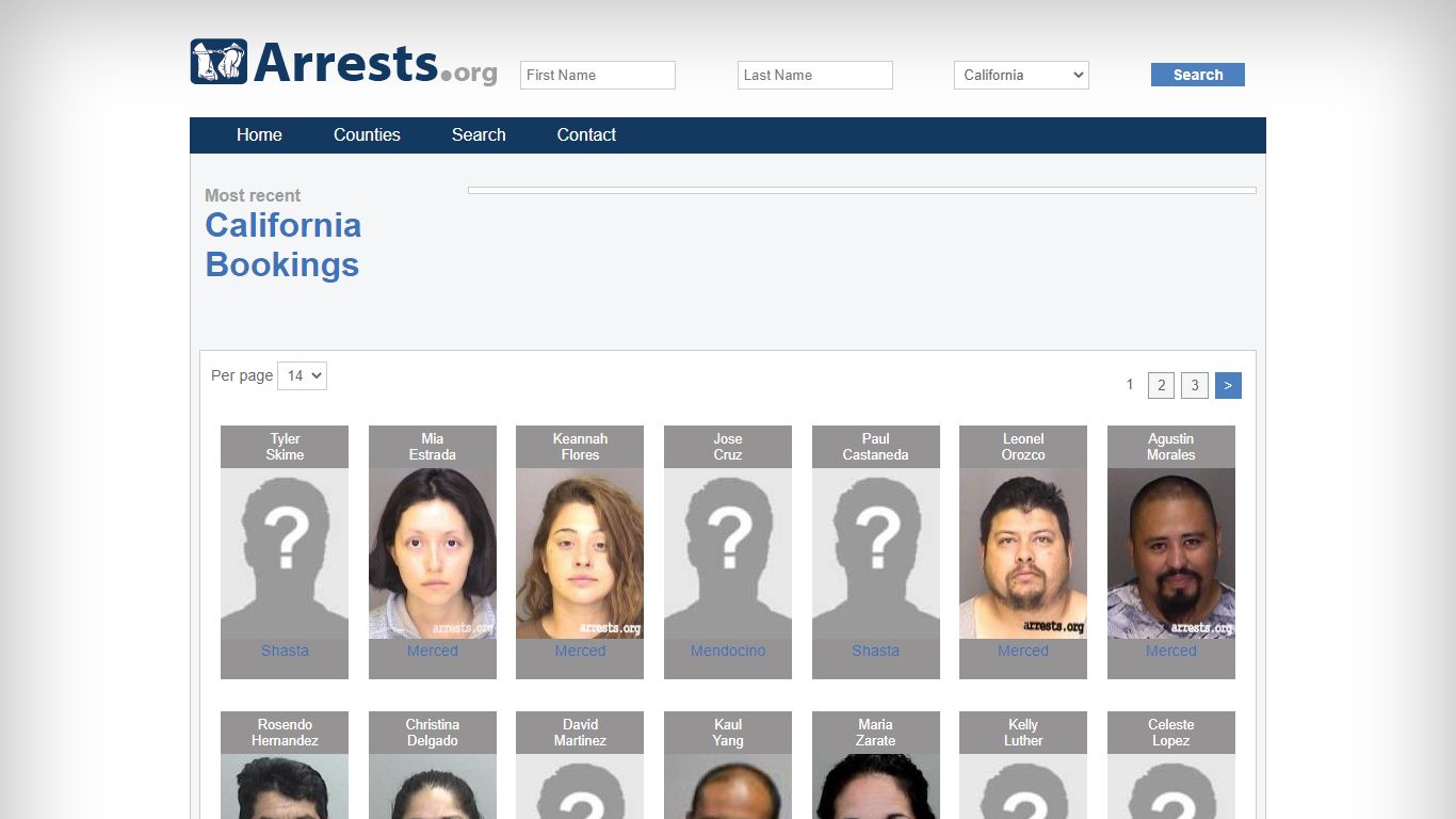 California Arrests and Inmate Search