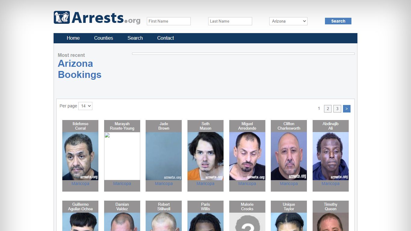 Arizona Arrests and Inmate Search